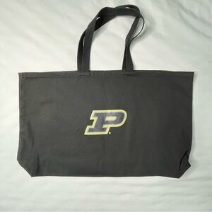 Purdue University  Black Large Tote Bag. Boilermakers